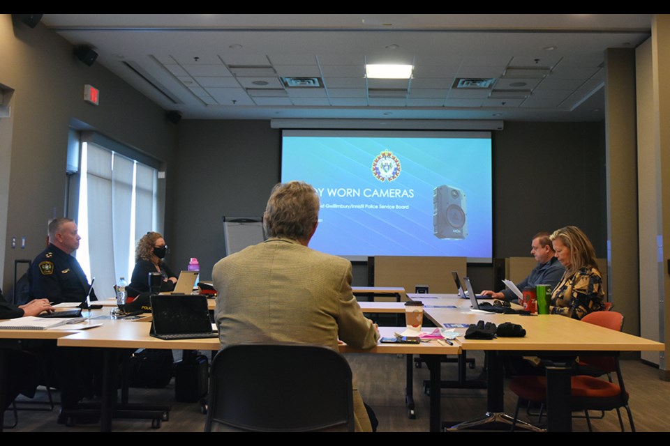 In-person meeting of the Bradford West Gwillimbury-Innisfil Police Services Board received a presentation on Body  Worn Cameras.