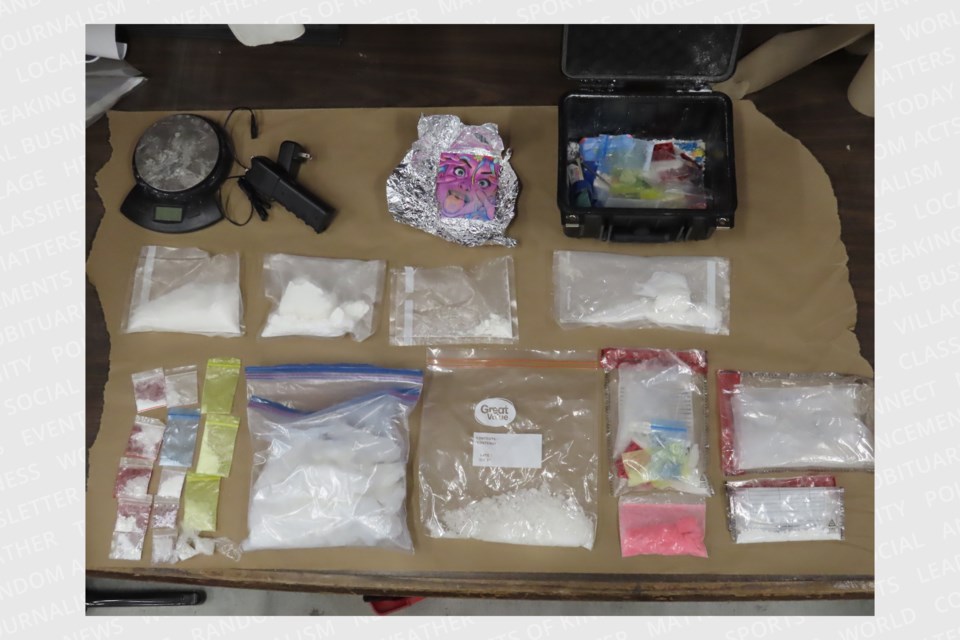 Police seized a number of narcotics during Innisfil and Barrie search warrants on Sept. 14, 2022