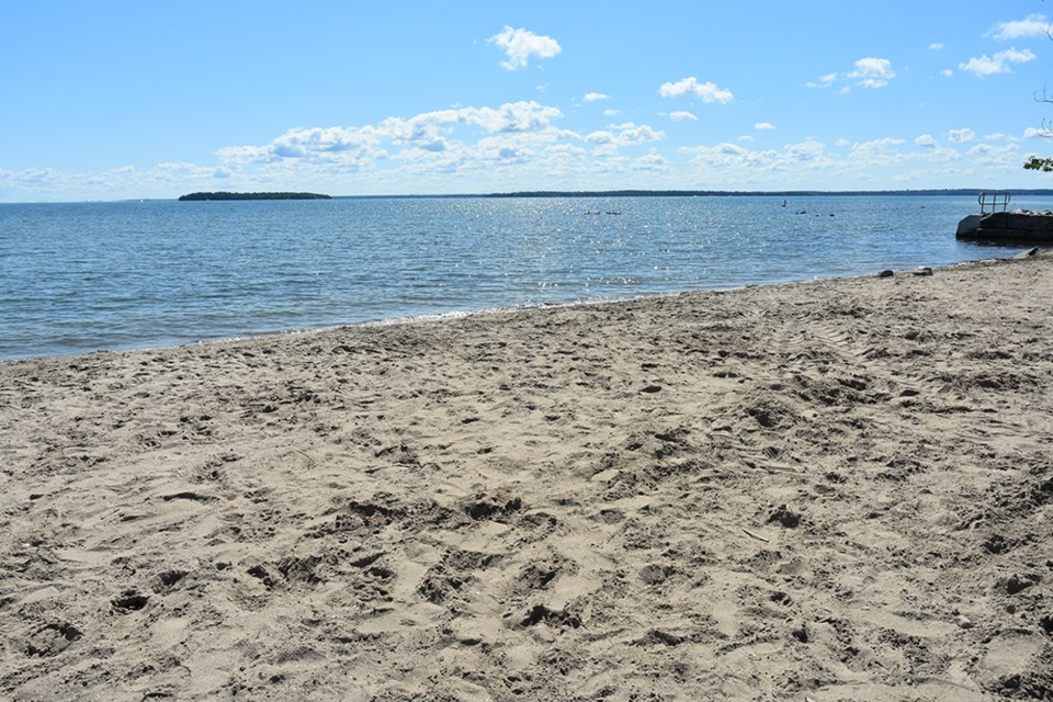 Leonard's Beach, at Line 10 Innisfil, gets an all-clear from the health unit. Miriam King/Innisfil Today