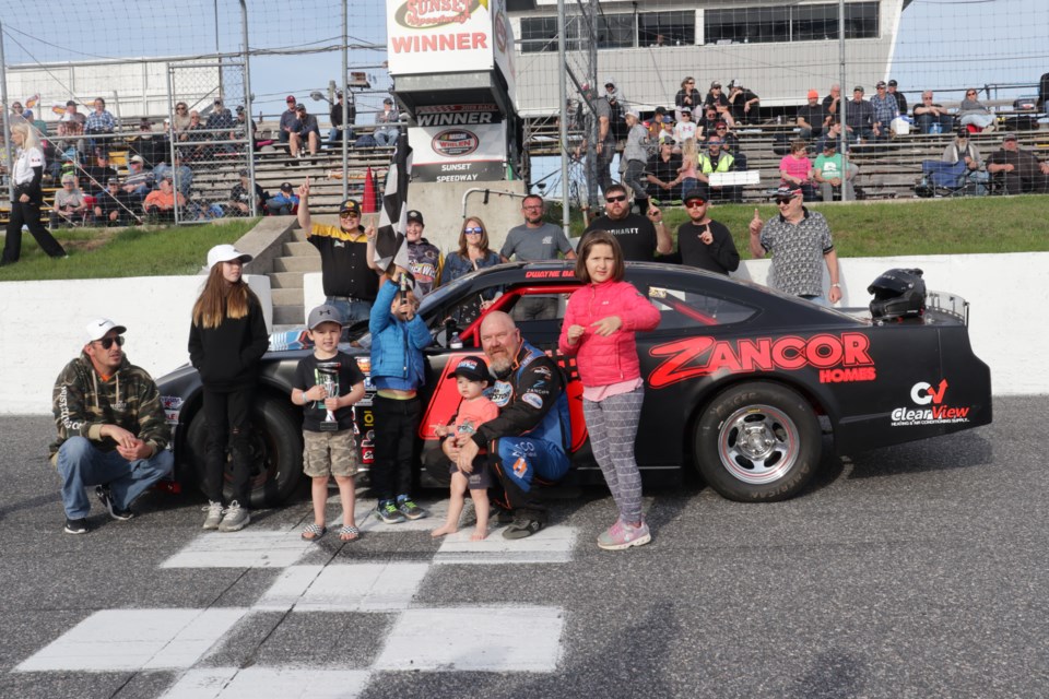 There was lots of action as racers returned to Sunset Speedway on Saturday.