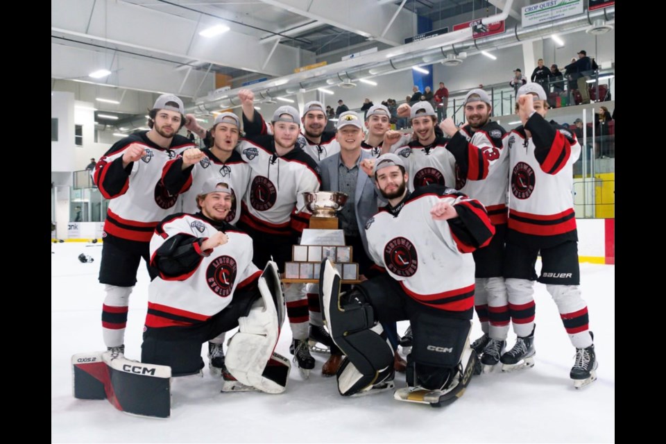 Riley Arts and his teammates won their division’s championship, called the Cherrey Cup, on Friday, April 12. 