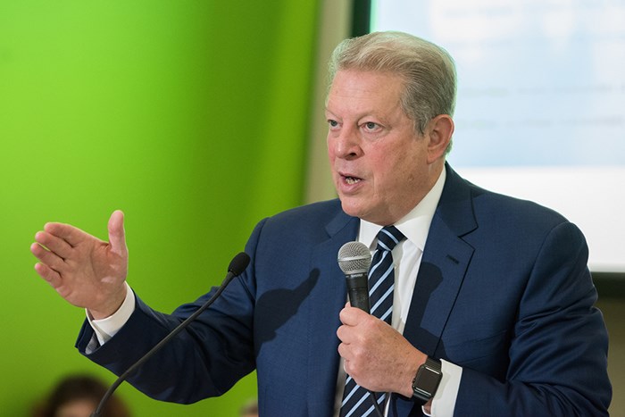Two environmentalists, inspired by former U.S. Vice President Al Gore, above, spoke to the Carden Field Naturalists earlier this week. (via Shutterstock)