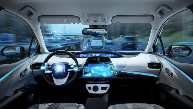 autonomous-car-on-highway