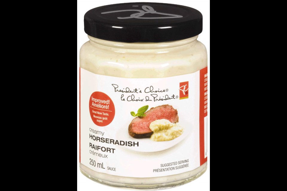 President's Choice Creamy Horseradish. (via Canadian Food Inspection Agency)