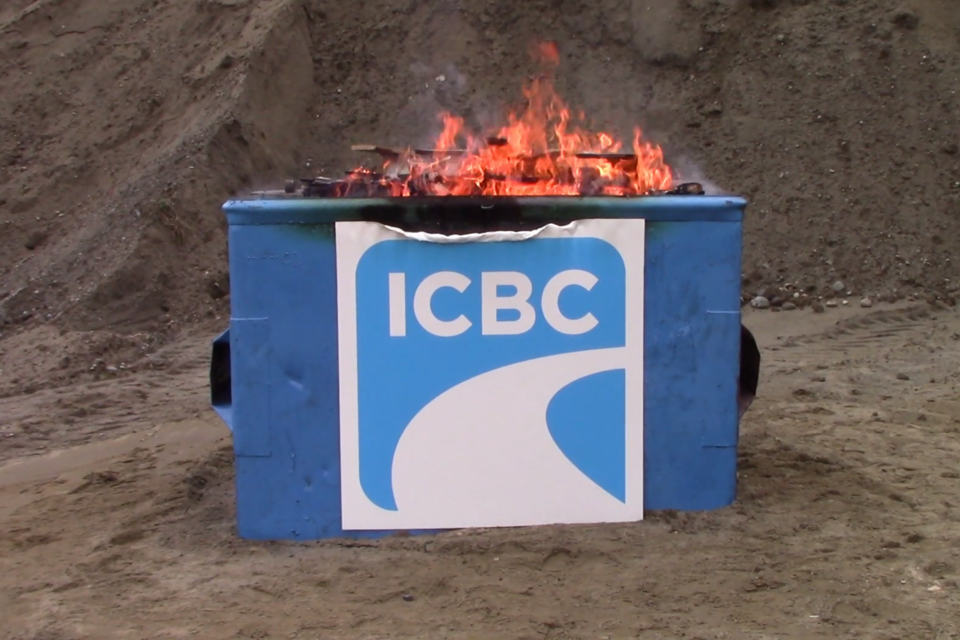 ICBC dumpster fire