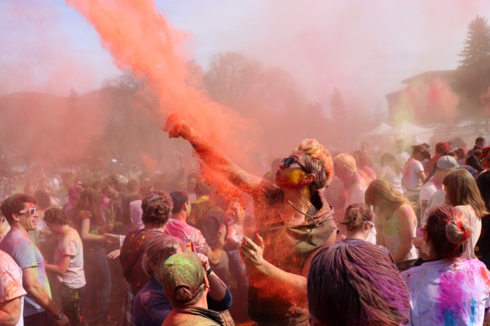 Holi Festival is a yearly Indian tradition that marks the beginning of spring. (via Eric Thompson)