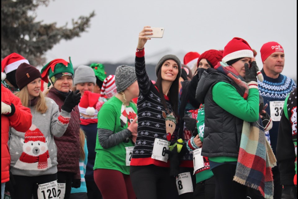 Pre-run selfie time. (Via Brendan Kergin)