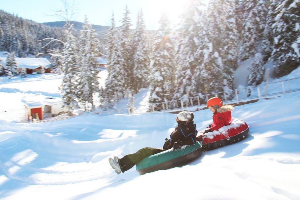 Shamrock Tube Run at Barkerville