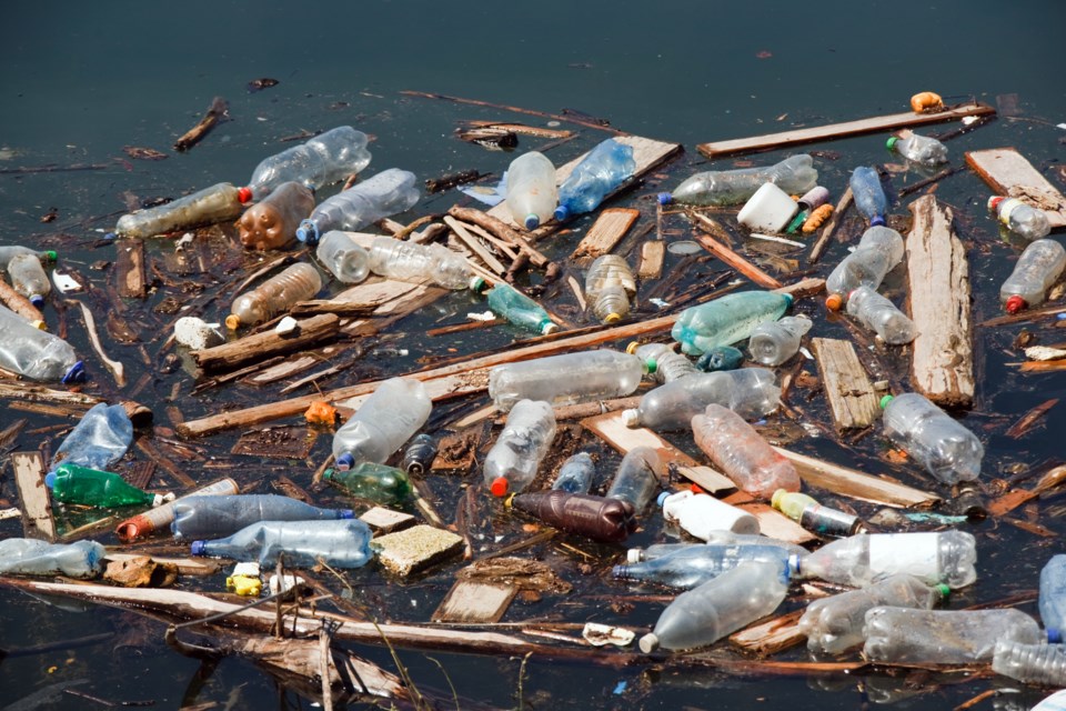 Floating plastic