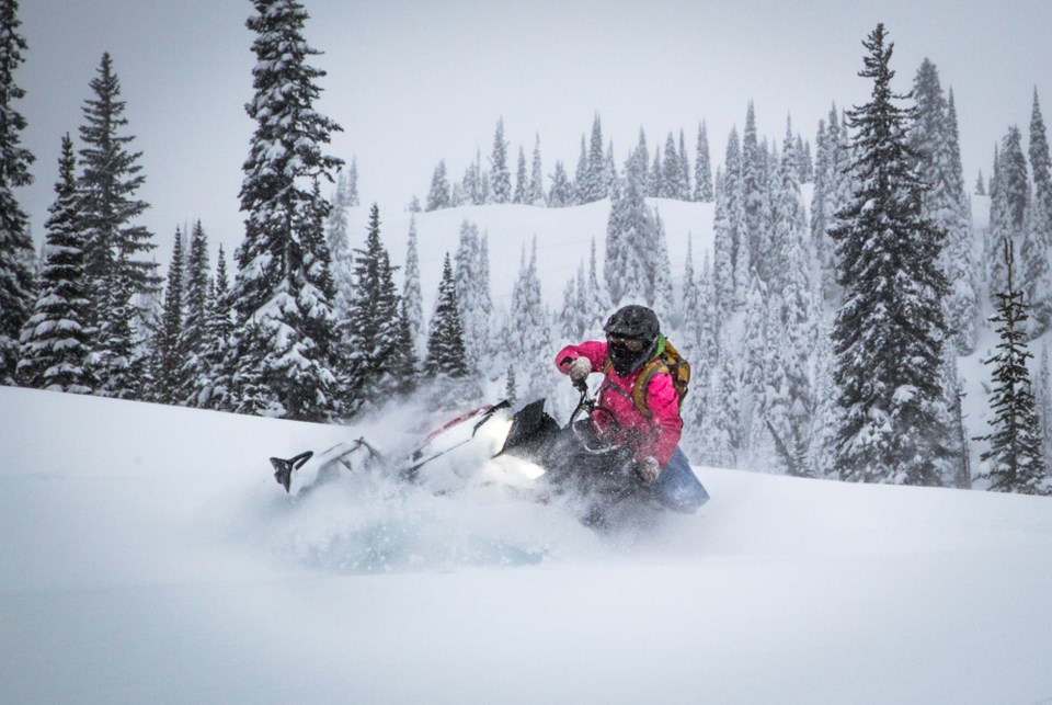 Snowmobiling