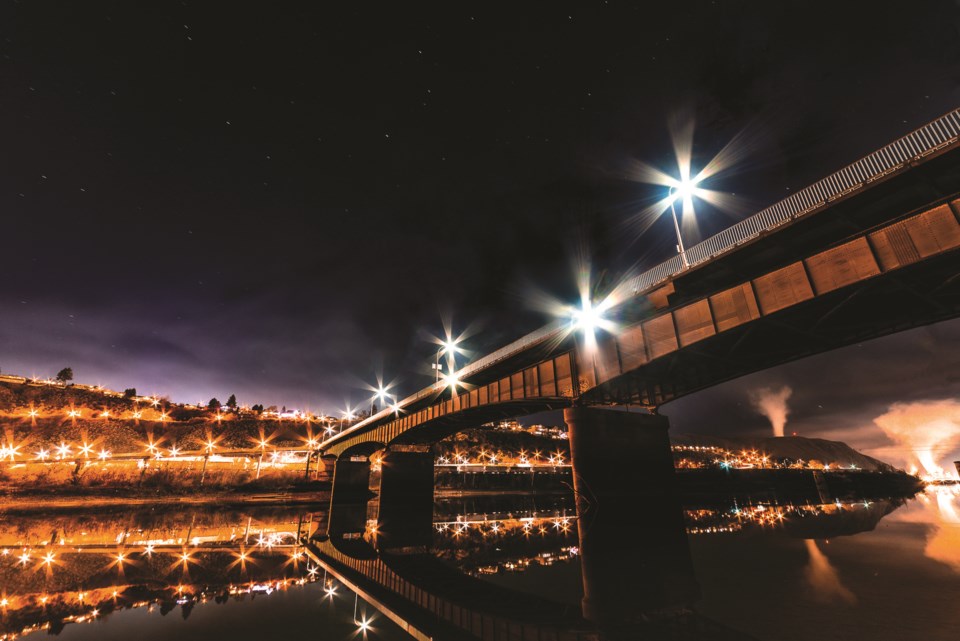 Connor Denham-long exposure of the Overlander Bridge