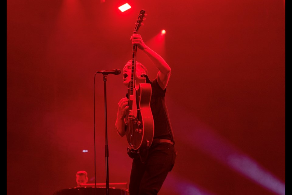 Bryan Adams in concert at Sandman Centre in Kamloops on Sept. 12, 2023.