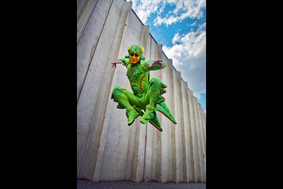 Kilian Mongey leaps high into the 
air as a cricket in the upcoming Cirque du Soleil Ovo performances, which will be staged at Sandman Centre from June 23 to June 26.
