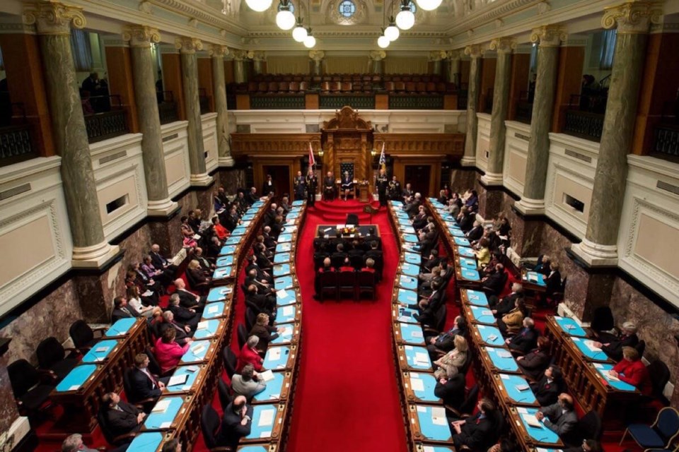 BC legislature inside