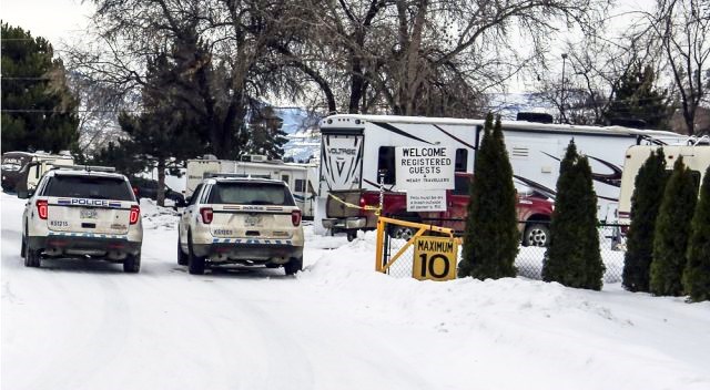 Cody Foster was killed at this RV park in east Kamloops on Feb. 11, 2017. Stephen George Fraser was later convicted of second-degree murder.
