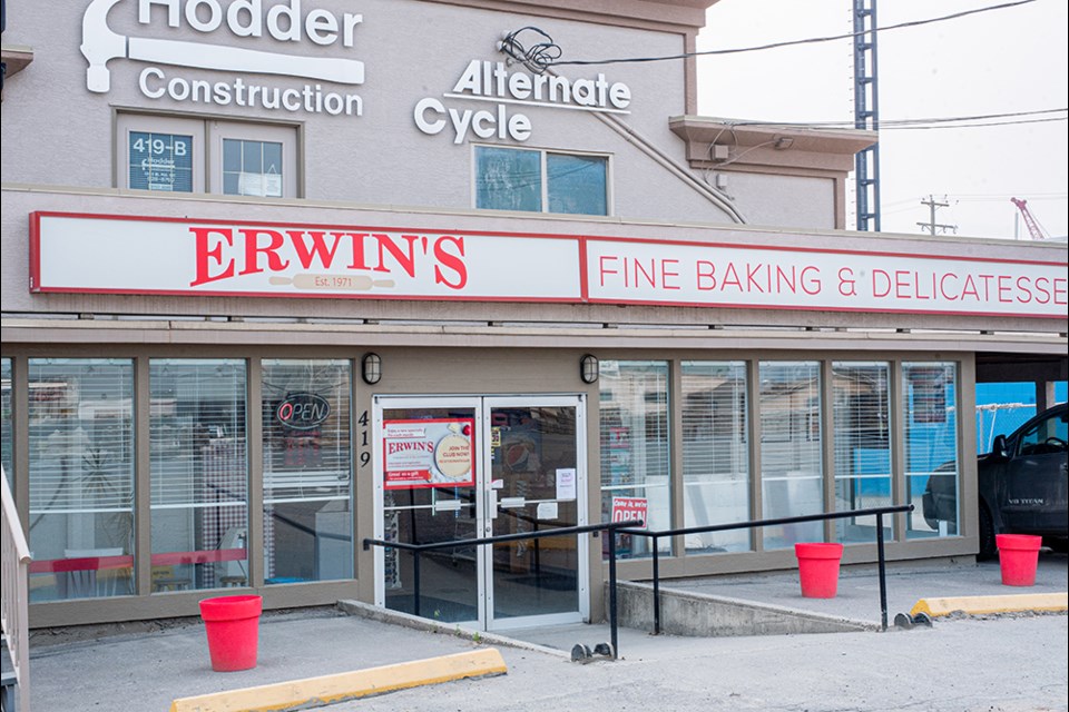 Erwin’s Fine Baking & Delicatessen is at 419 Mount Paul Way.