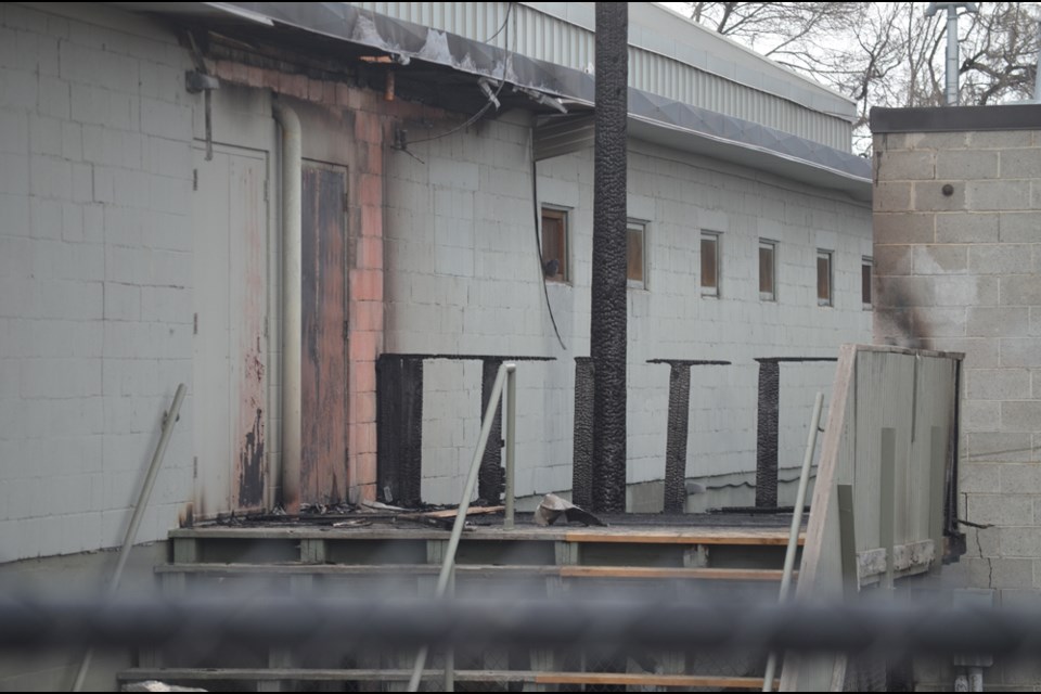 A fire at Memorial Arena on Feb.13 was contained to the outside of the building.