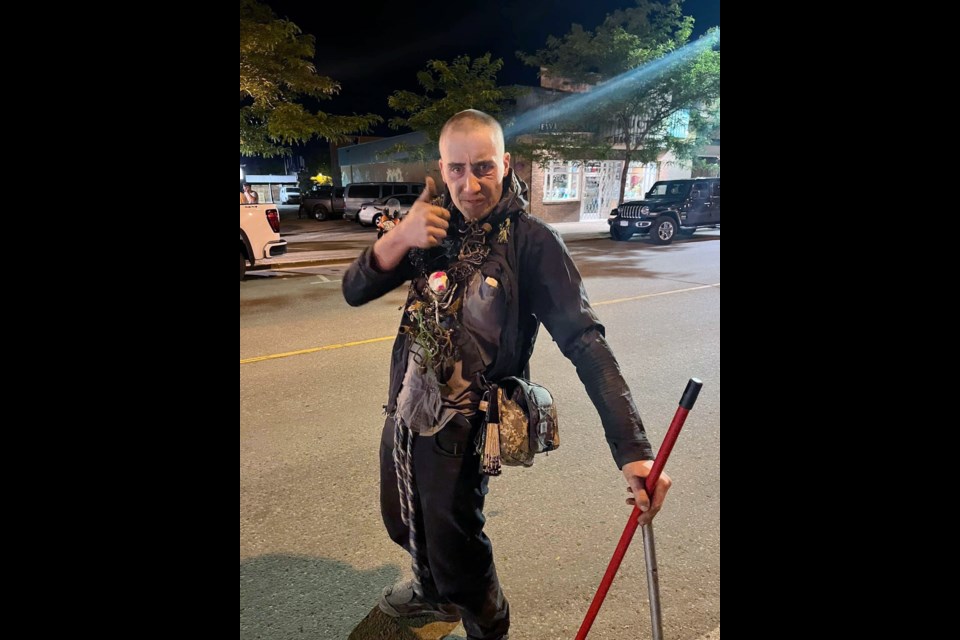 Ben James in downtown Kamloops in May 2023.