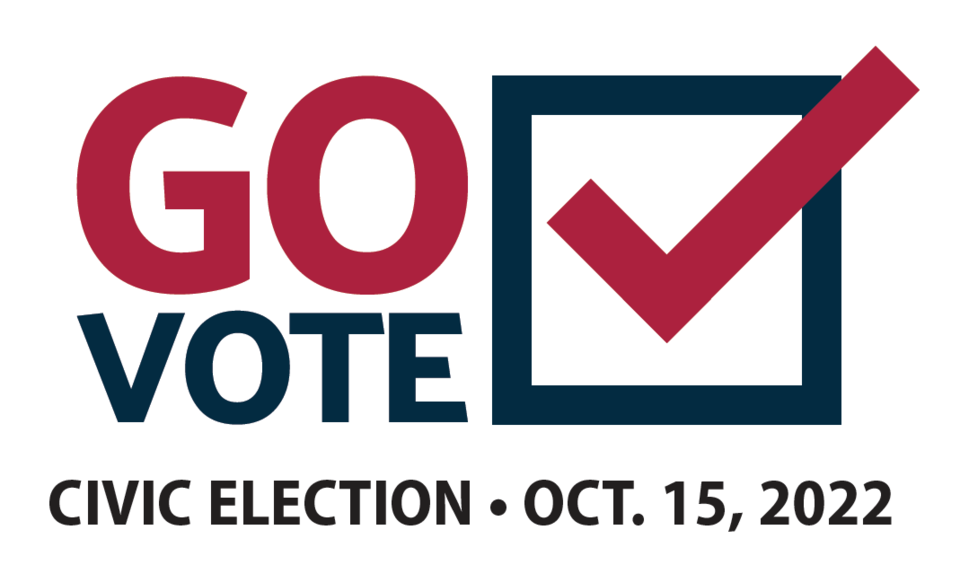 Go Vote logo civic election