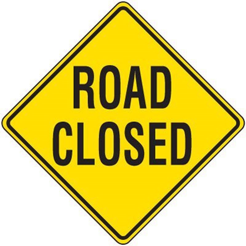road closed