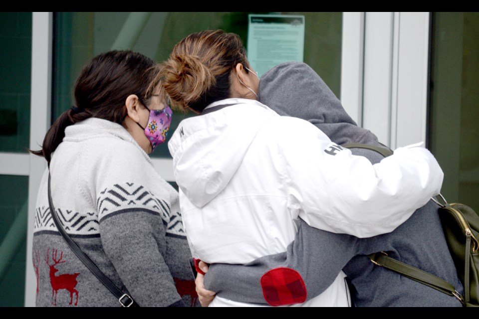 From left: Evelyn Cahoose, Natash West and Kaelan Smith