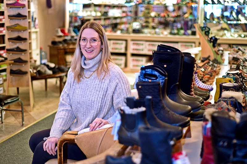 Jessica McMillan makes it four generations that have operated Kennell’s Shoes in Kamloops. She recently took over the 75-year-old shoe business from her father Steven Kennell.