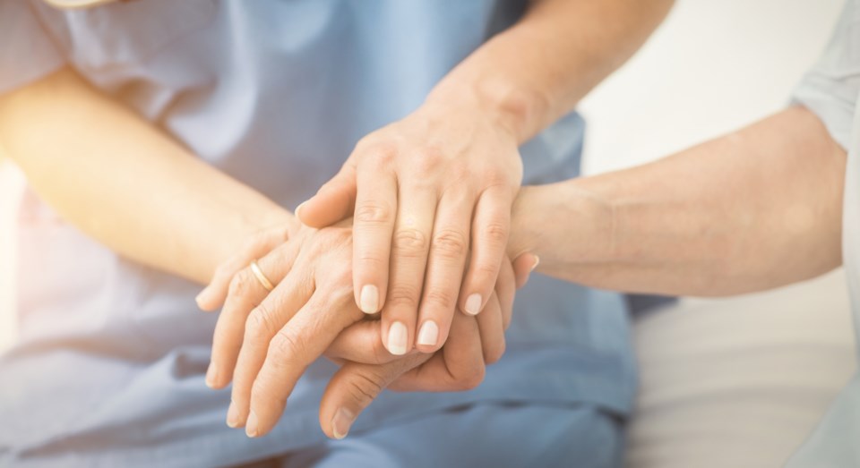 Nurse with patient