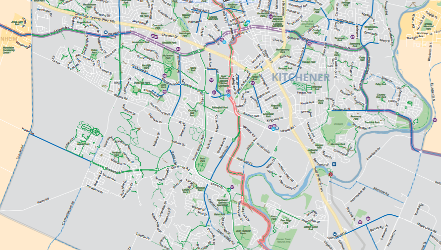 Region, Explore Waterloo Region release 2021 bike map - 2021 Bike Map