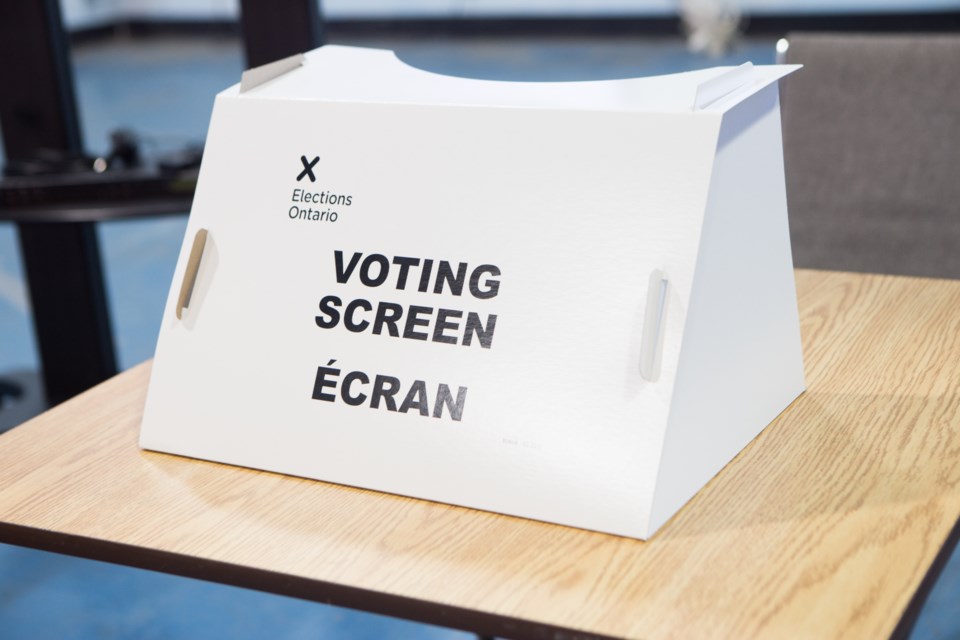 Elections Ontario voting screen