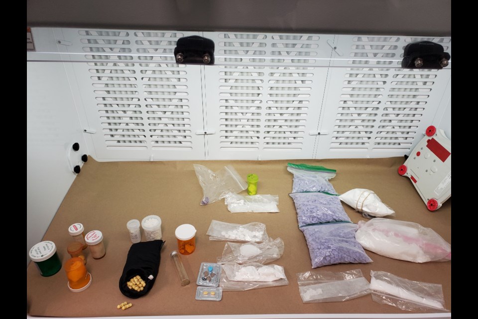 Drugs seized by police on June 1, 2022