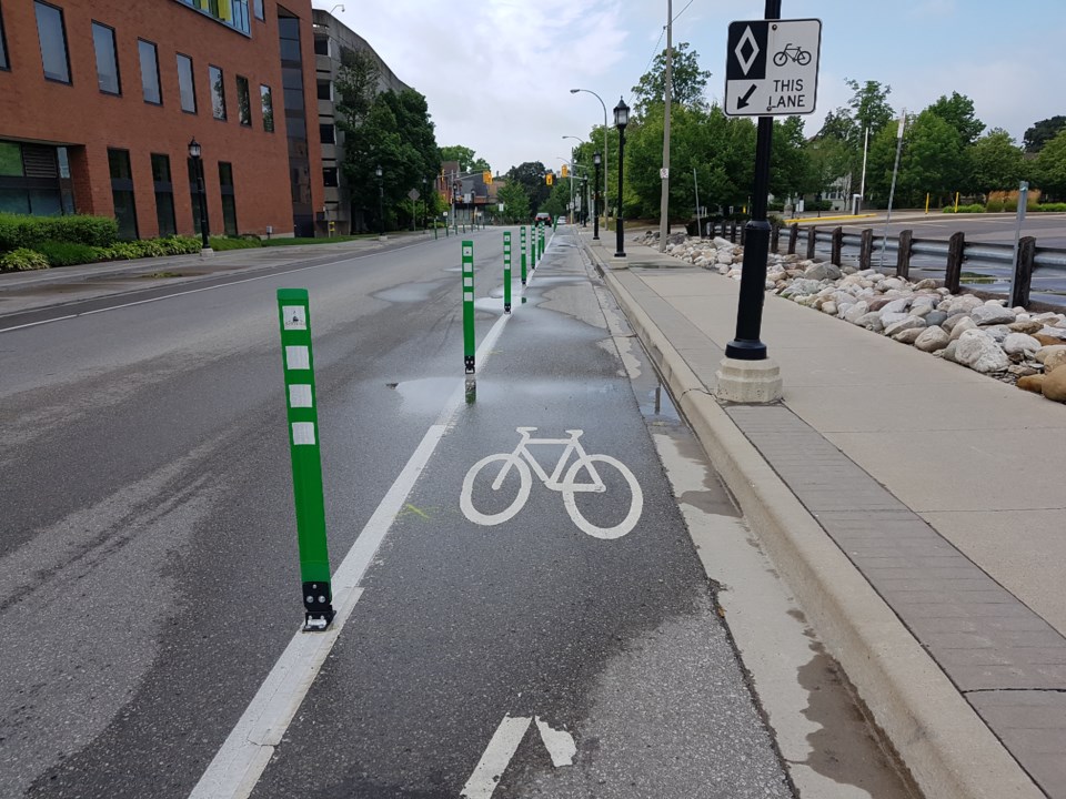 Separated bike lanes