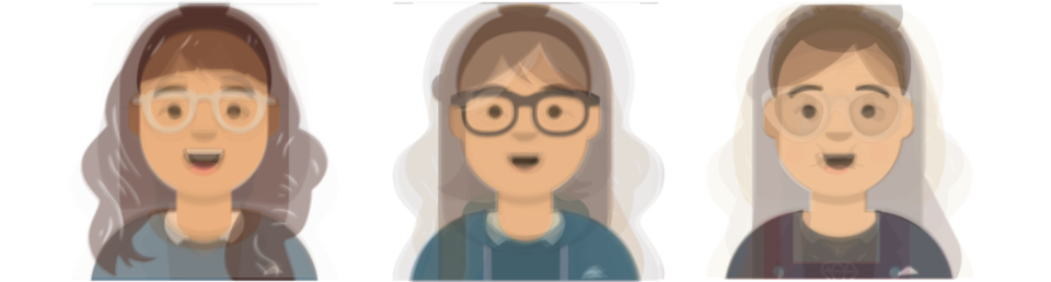 How the participants generally visualized, from left to right: Alexa, Google, Siri