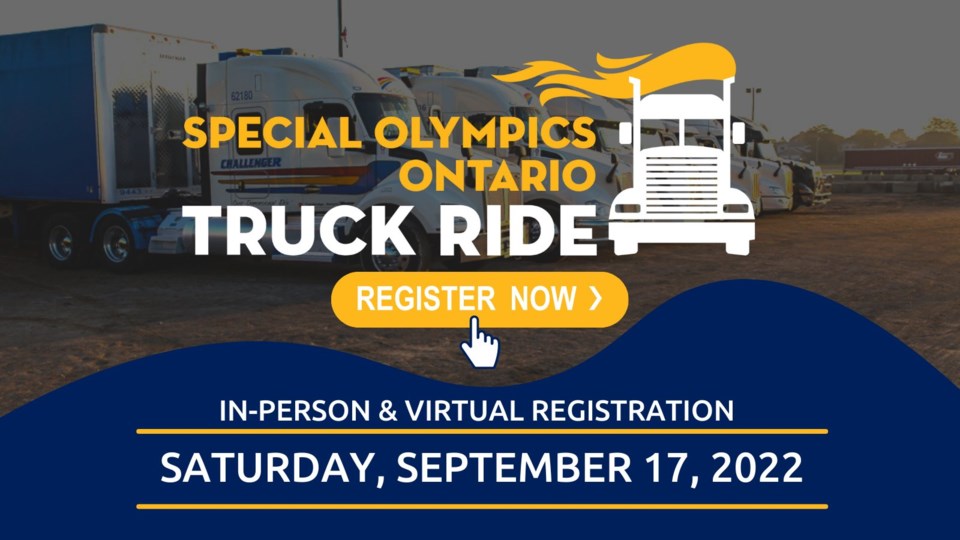 Special Olympics Truck Ride