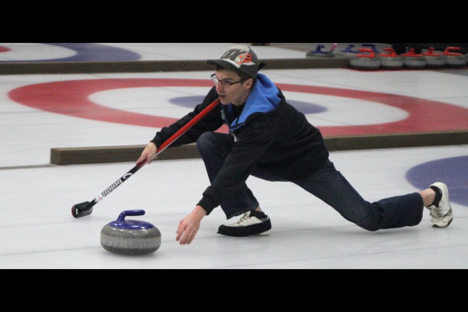 Adam Proulx slides forward during a game that took place Saturday. Chris McGarry photo. 