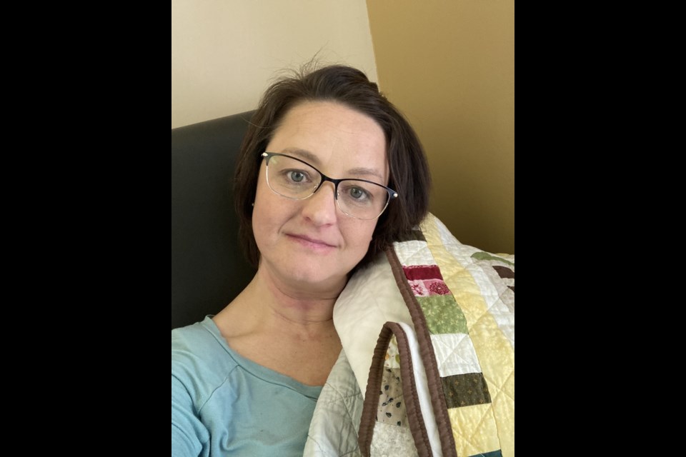 Annette Labrash Blackwell going through cancer treatment.