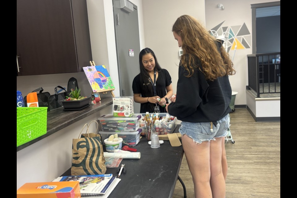 Danica Laluan, Family Resource Network facilitator for Cold Lake FCSS was hosting the last Art in the Park event for this year.

Photo: Chantel Downes
