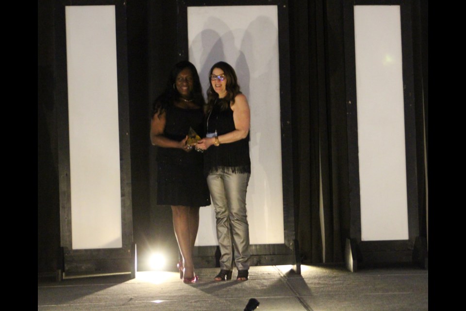 Audrey McFarlane accepted her award for the overall Woman of Influence.