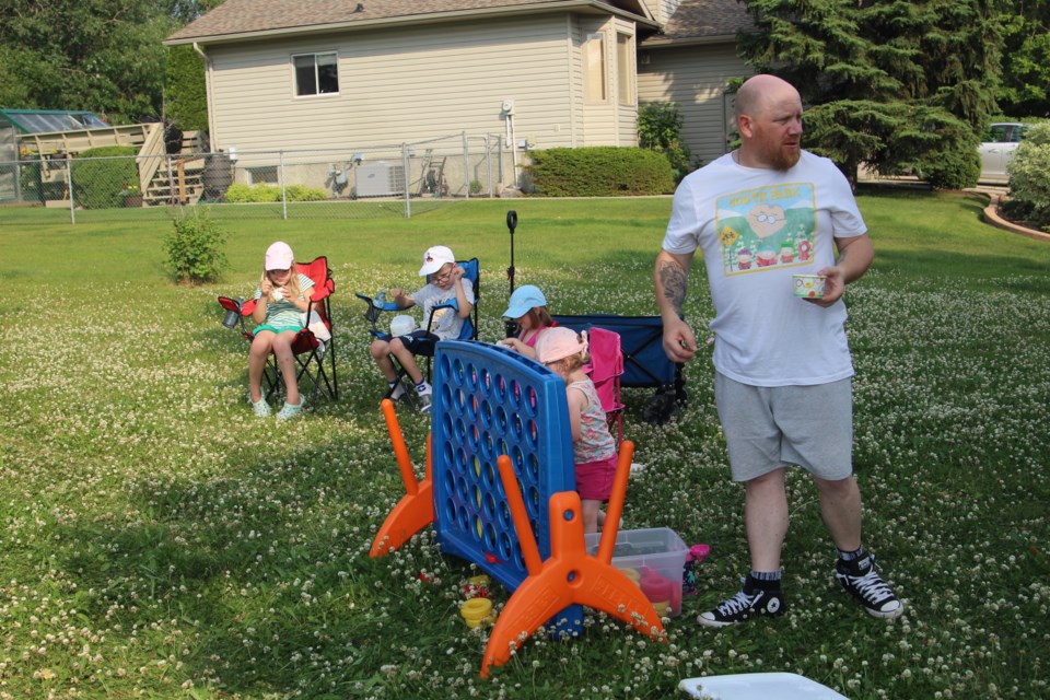 Community members gathered to enjoy the nice weather and refreshments.
Chantel Downes photos