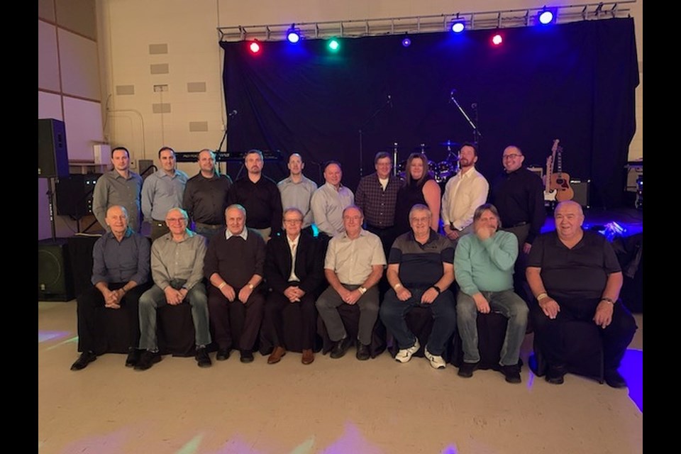 Supporters of the CAP Arena are pictured at a New Year's Eve celebration. 