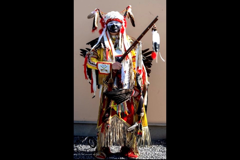 Carson Monias, originally from Heart Lake but who now lives n Edmonton, is a men's traditional dancer. Recently, he returned to his vehicle after making a short stop to find that his regalia had been stolen. Photo supplied.  