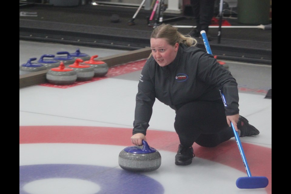 Holly Skakun gets ready to throw. Chris McGarry photo. 