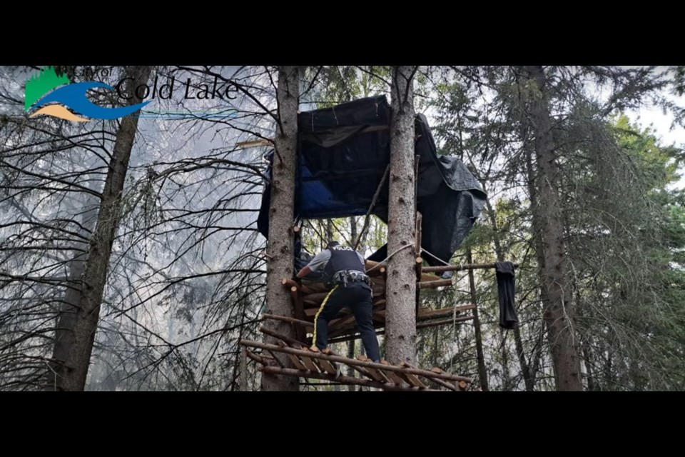 A pictorial presentation of the encampments in the City of Cold Lake was shown to council, highlighting the sophisticated camps.

Photo: City of Cold Lake.