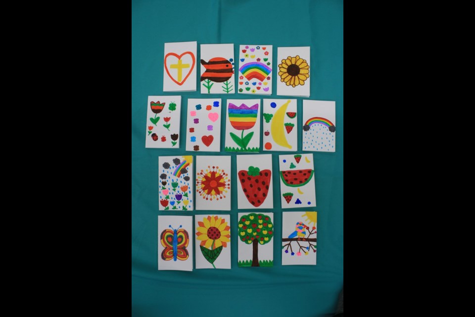 The Hearts for Seniors project saw over 100 handmade cards delivered to Sunnyside Manor in St. Paul. Photo supplied.