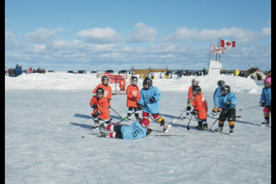 Eight rinks are carved out of the Lac La Biche lake’s frozen ice surface for a great day of hockey. Enter a team for the March 7 spectacle.