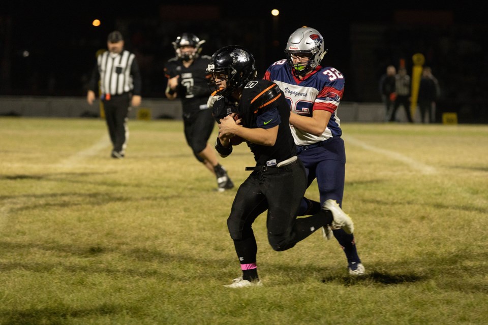 Pictured is some of the action in the second quarter. / Janice Huser photo