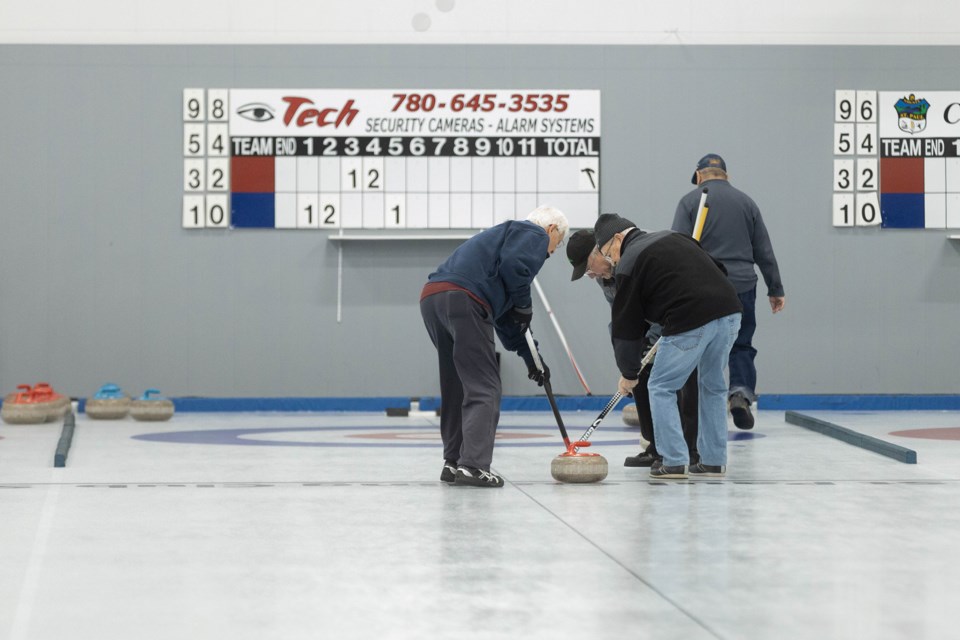 Seniors curling action from Nov. 24 at the St. Paul Curling Rink.