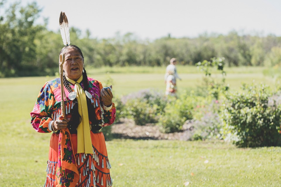 A jingle dress healing dance was included in the first day of the ground penetrating radar search of a former residential school, located near St. Paul.
