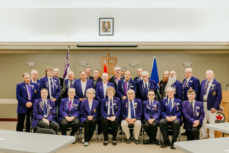 Members of Elks lodges from Elk Point, Hairy Hill, Lac La Biche, St. Paul and Vegreville gathered in St. Paul on April 13.