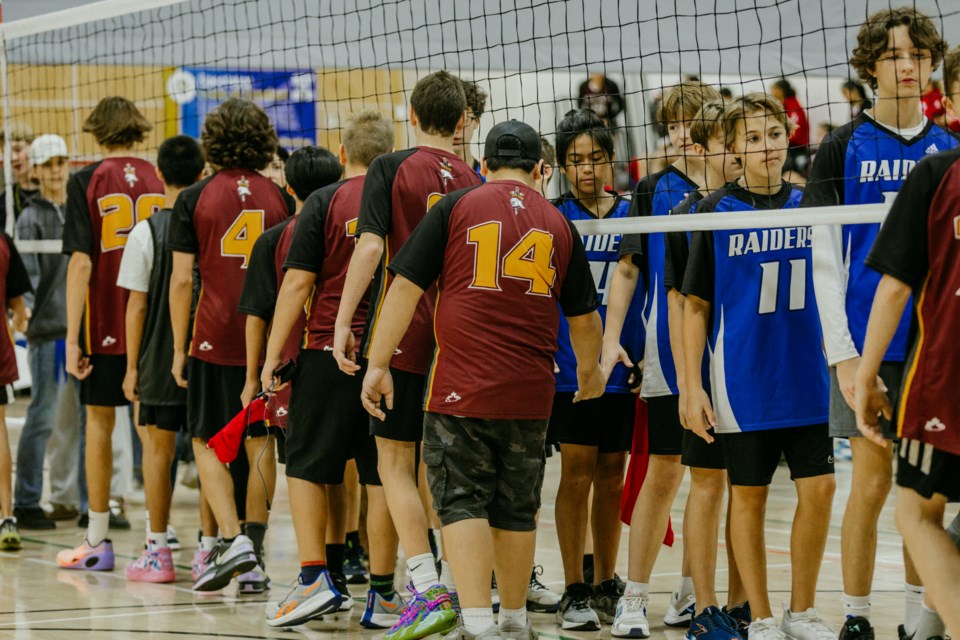 The F.G. Miller boys' team from Elk Point won this year's Grade 7-9 volleyball tournament, hosted by F.G. Miller Sr/Jr High School.
