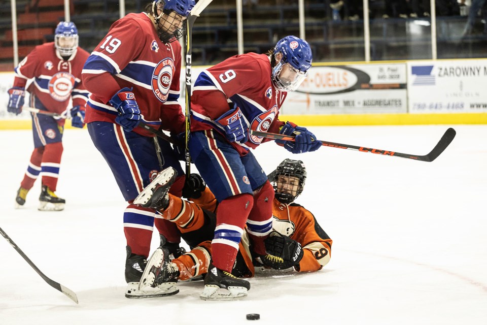 Pictured is some period two action from the Sept. 24 Canadiens versus Bisons exhibition game.